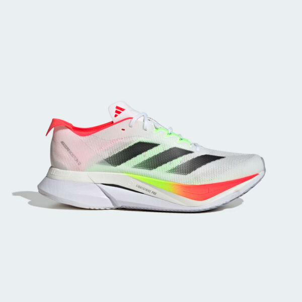 ZAPATILLAS ADIDAS ADIZERO BOSTON 12 CLOUD WHITE CORE BLACK LUCID RED